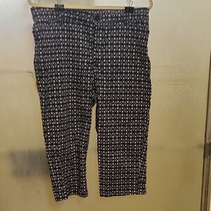 Gloria Vanderbilt Men's Black and White Chinos